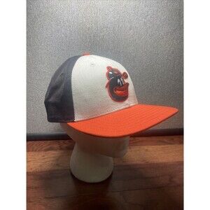 Baltimore Orioles 1975 Logo Vintage New Era SnapBack Hat 90’s Made In ISA
